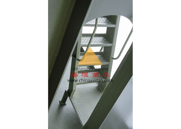 C type steel inclined ladder